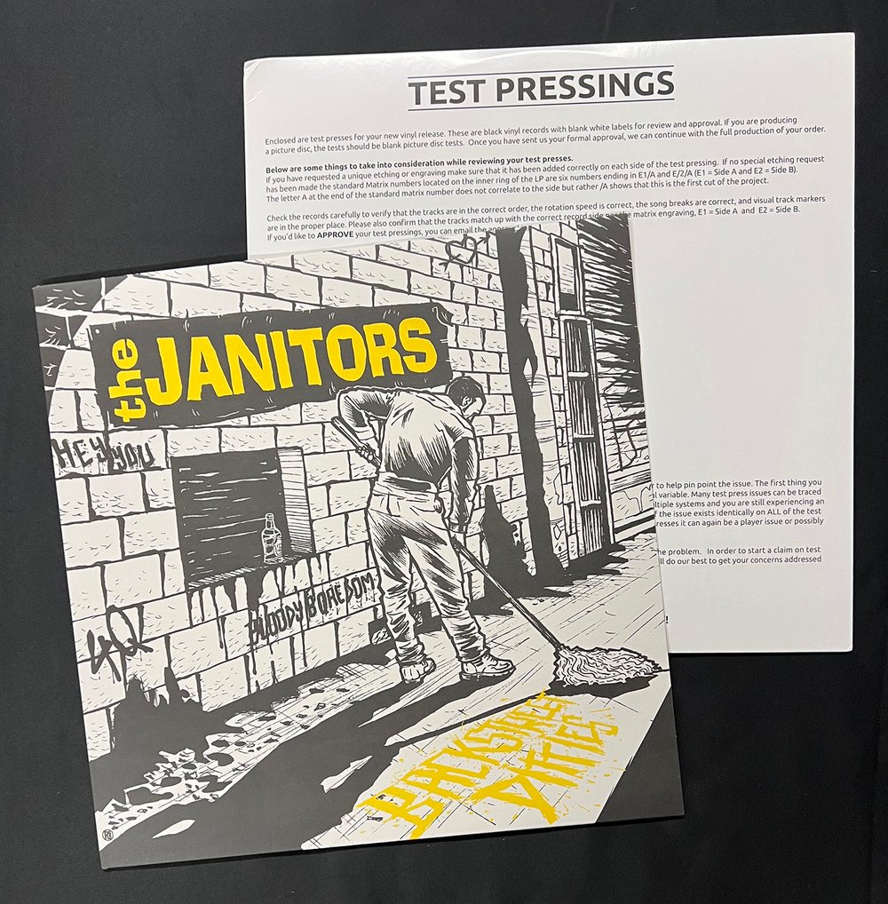 VARIOUS 12" TEST PRESSINGS -- check back often as these will change...