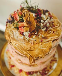 Image 1 of TALL 7” CELEBRATION CAKE (30 GENEROUS SERVES) Please read the description! carefully!