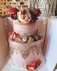 Image 4 of TWO TIER CELEBRATION CAKE (60+ GENEROUS SERVES) Please read description carefully!