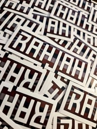 Image 1 of RAHJAH FLAG STICKERS