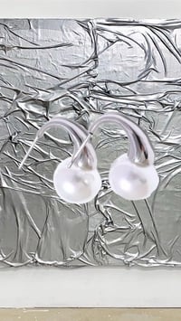 Image 1 of Pearl Teardrop Earrings 