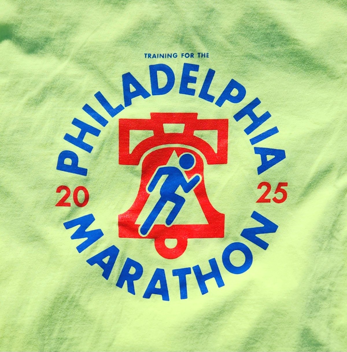 Image of Philadelphia Marathon 2025 training Tshirt