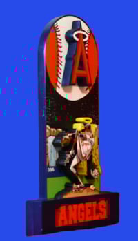 Image 2 of Anaheim Angels 3D Wooden Diorama Cartooning Wall Hanging Décor