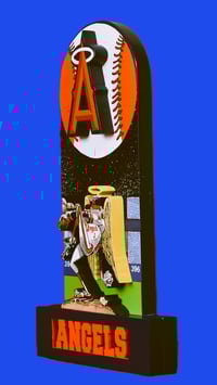 Image 3 of Anaheim Angels 3D Wooden Diorama Cartooning Wall Hanging Décor