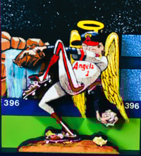 Image 4 of Anaheim Angels 3D Wooden Diorama Cartooning Wall Hanging Décor