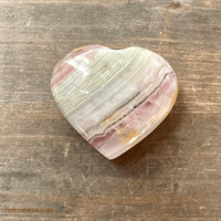 Image 4 of Pink Banded Onyx, Crystal Heart, Onyx Crystal, For Emotional Healing, Love & Spiritual Growth
