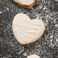 Image 3 of Heart-Shaped Sugar Cookies Plain and Ready for Decorating Full Dozen (12)