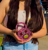 Image 1 of cherry bomb ceramic rhinestone bag