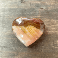 Image 6 of Peach Calcite, Crystal Heart, Calcite Crystal, For Root & Sacral Chakra Healing 