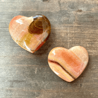 Image 9 of Peach Calcite, Crystal Heart, Calcite Crystal, For Root & Sacral Chakra Healing 