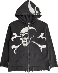 Image 1 of Bounty Hunter Triple Skull Hoodie - M