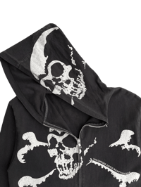 Image 2 of Bounty Hunter Triple Skull Hoodie - M
