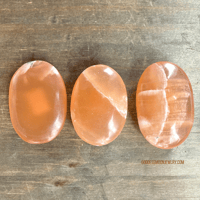 Image 2 of Honey Calcite, Crystal Palm Stone, Calcite Crystal, For Solar Plexus Balancing & Emotional Healing 