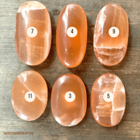 Image 6 of Honey Calcite, Crystal Palm Stone, Calcite Crystal, For Solar Plexus Balancing & Emotional Healing 