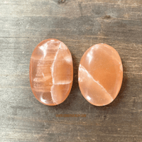 Image 3 of Honey Calcite, Crystal Palm Stone, Calcite Crystal, For Solar Plexus Balancing & Emotional Healing 