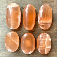 Image 5 of Honey Calcite, Crystal Palm Stone, Calcite Crystal, For Solar Plexus Balancing & Emotional Healing 