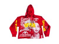 Image 1 of Sade Adu black panther Dunellen War Art dept custom made screen print redy/white hoodie