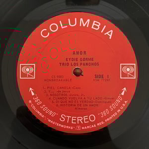 Image of Eydie Gorme & The Trio Los Panchos "Amor"