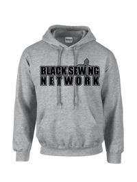 Image 1 of  (PRESALE) Black Sewing Logo Network Hoodie - Full Chest