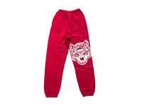 Image 2 of Black Panther War Indiana Hoosiers custom made screen print burgundy/yellow sweatpants