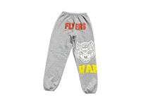 Image 2 of Black Panther War Flyers Swimming custom made screen print gray/yellow sweatpants
