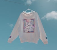 Image 3 of White Butterfly Hoodie