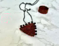 Image 2 of Triangle Flat Red and Black