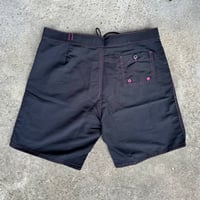 Image 2 of Wet - Mens black with pink contrast stitch microfiber board short