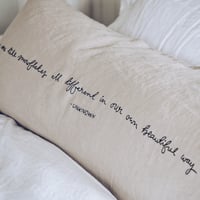 Image 6 of custom - signature long cushion covers