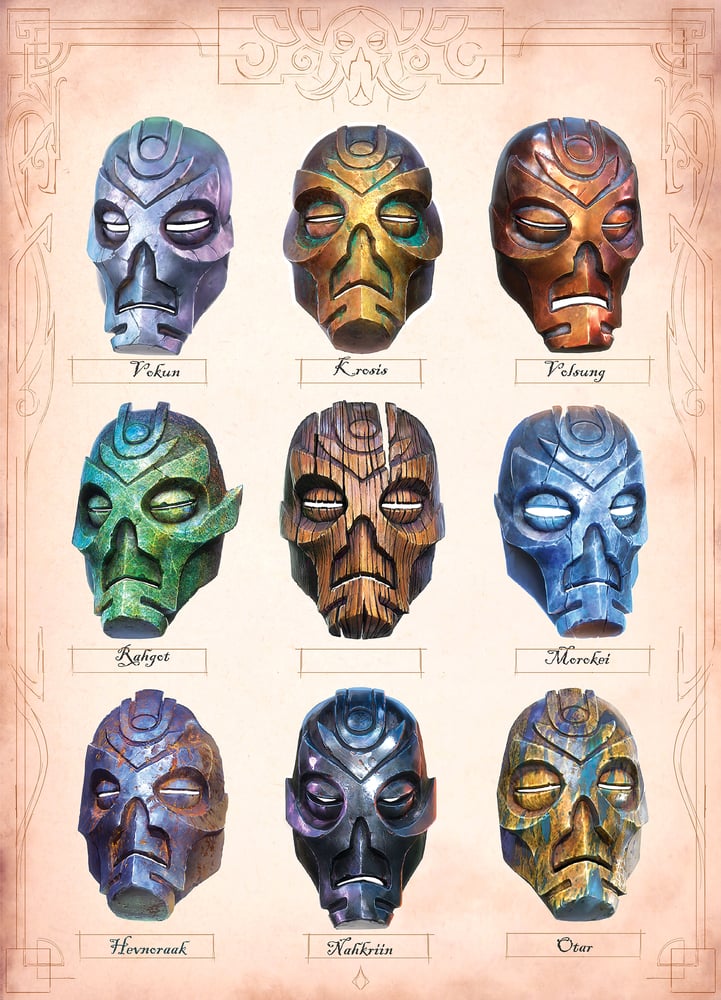 Image of ***NEW*** By the Nine - Dragon Priest Mask poster