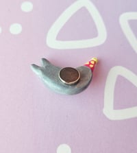 Image 3 of Party Seal No. 2 - Handmade Clay Magnet