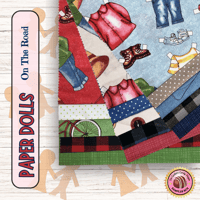 Image 6 of PAPER DOLLS On the Road 18 pc Sampler Box by Penny Rose Fabrics
