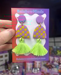Lime parade earrings