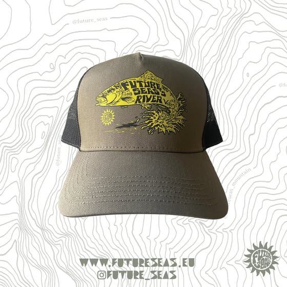 Image of River Vibes Trucker Khaki