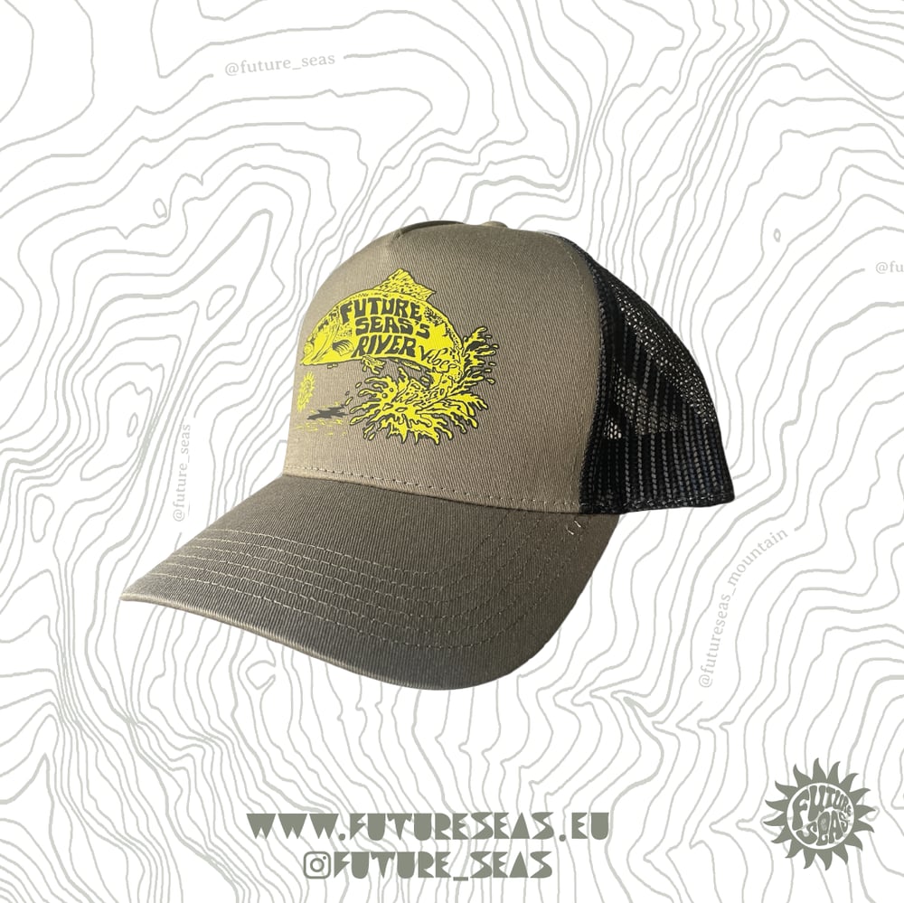 Image of River Vibes Trucker Khaki