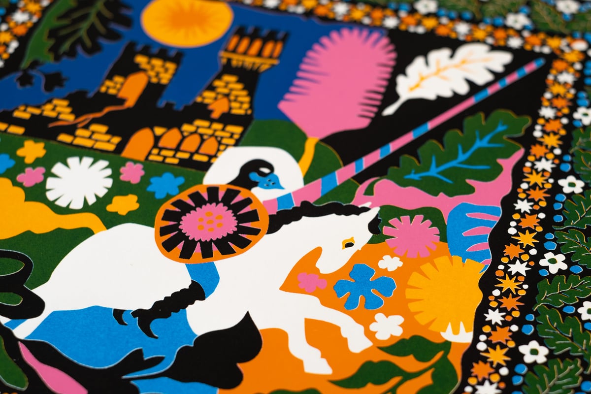 Image of Through the Night - A Secret Herb Garden in the Forest #2 - 27x27 cm