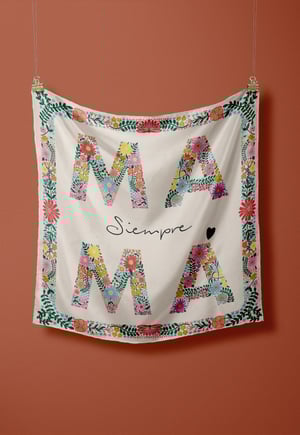 Image of PAÑUELO 100% SEDA MAMÁ II