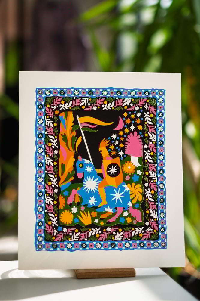 Image of Over the hills - A Secret Herb Garden in the Forest #3 - 270x230mm
