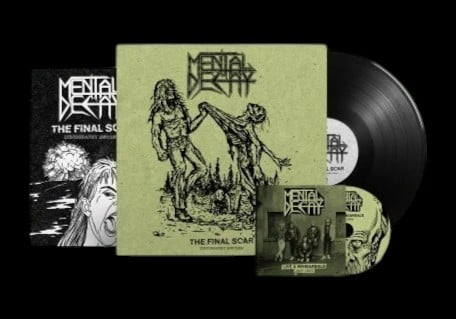 MENTAL DECAY - The Final Scar DISCOGRAPHY 87 / 88 - 12" VINYL LP w/ CD RARE TRACKS BONUS