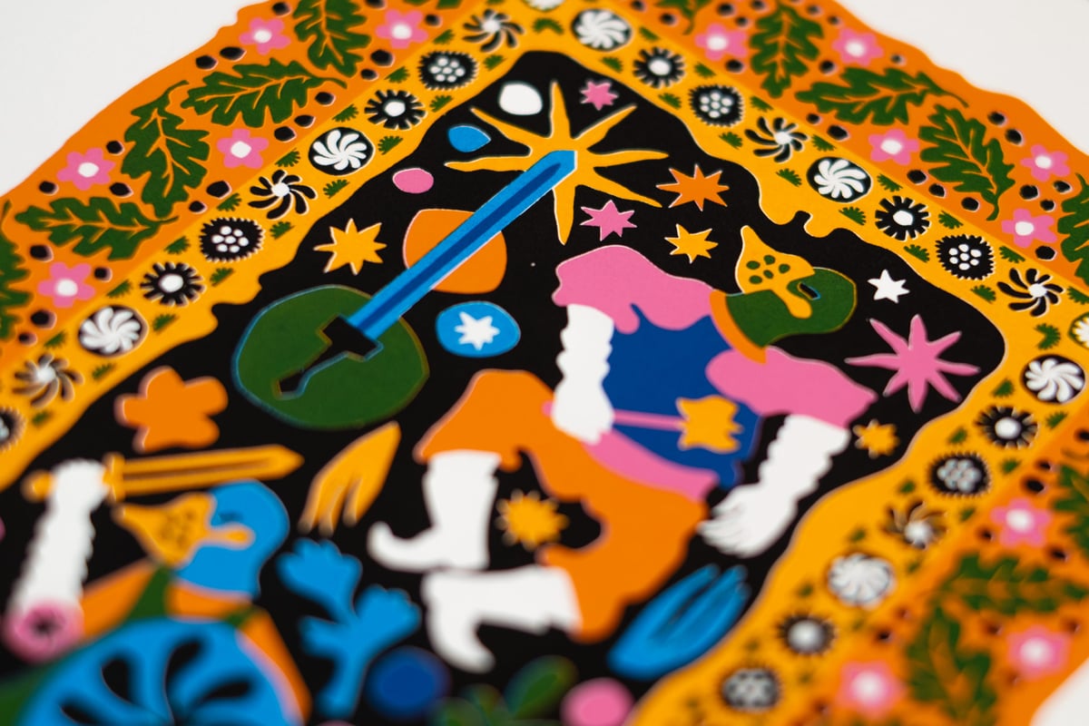 Image of They Got Restless - A Secret Herb Garden in the Forest #5 - 27x19 cm