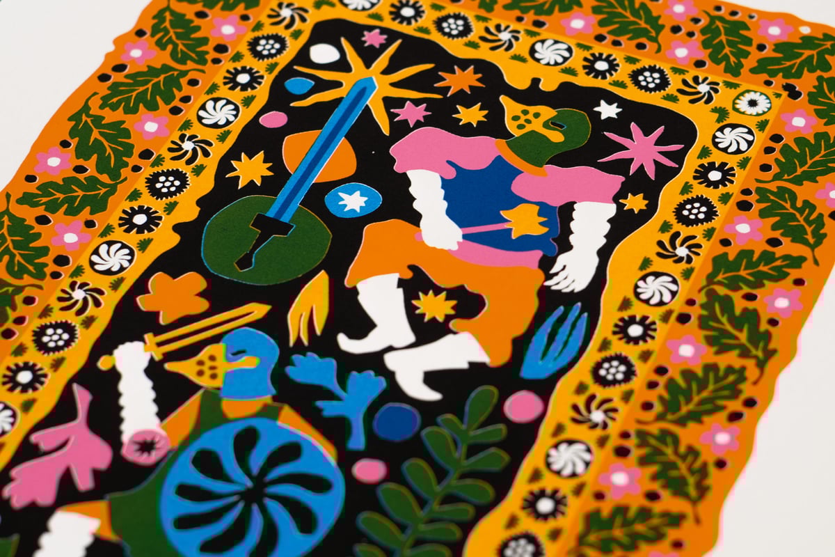 Image of They Got Restless - A Secret Herb Garden in the Forest #5 - 27x19 cm