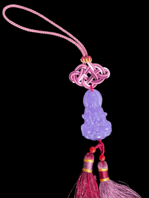 Image of Kuan Yin Purple Aventurine Good Fortune Hanger