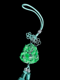Image 3 of Buddha Imperial Jade Good Fortune Hanger (Green)