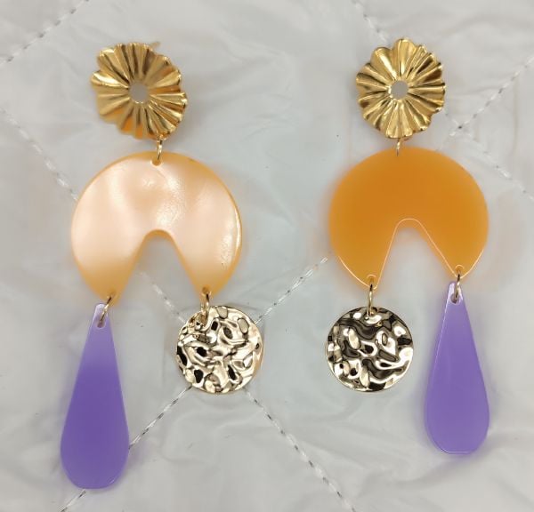 Boucles d'oreilles Anya Orange