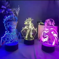 16/7 Colors Naruto Uzumaki LED Night Light Toys Akatsuki Kakashi Hatake Kids Bedroom Nightlight