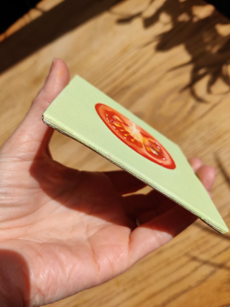 Image of 'Tomato' Original mini oil painting