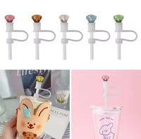Image 3 of Gemstone Straw Covers | 1-10 Pieces