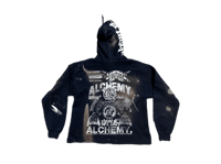 Image 2 of Sade Adu black Samurai San Francisco War NY custom made screen print blue/white hoodie
