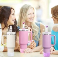 Image 5 of Gemstone Straw Topper & Bottle Boot Set