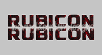 Image 1 of Jeep Hood Decal Set Red Splatter